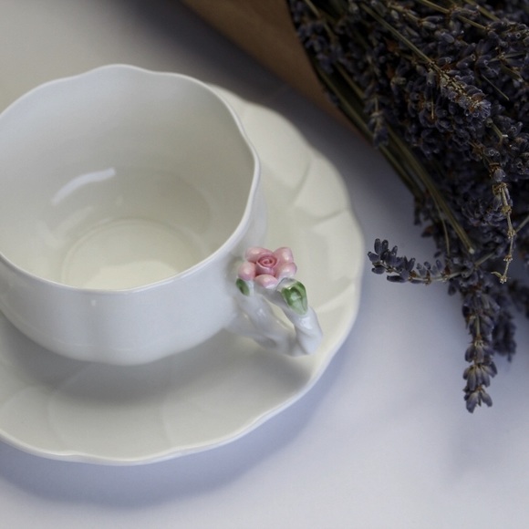 HANKOOK  fine bone china tea cup and saucer - Picture 12 of 12